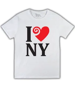 Прикольные футболки: я люблю нью йорк белая